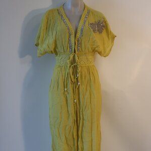NWT Womens Hi Gorgeous Green Swim Coverup Crystal Pineapple O/S *